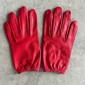 Beautiful ultra soft RED leather driving gloves (Sz M)